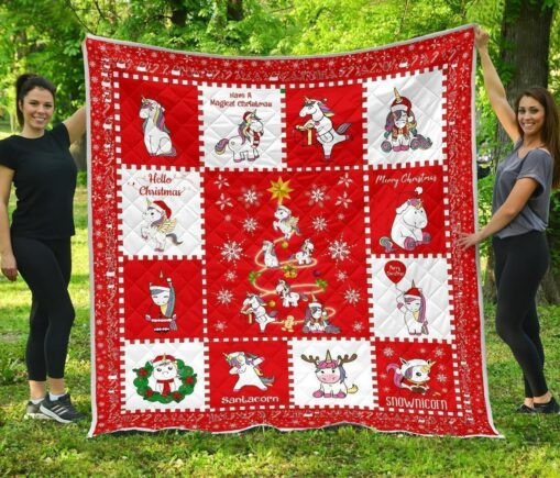 C Unicorn Fleece Blanket Quilt Blanket Gift For Unicorn Lover