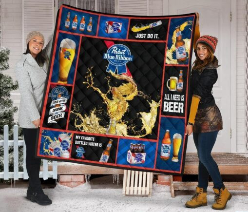 t Blue Ribbon Fleece Blanket Quilt Blanket All I Nee Beer