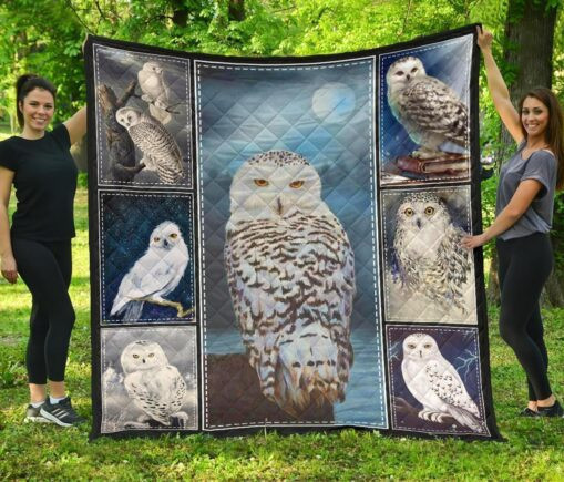 Owl Fleece Blanket Quilt Blanket Gift For Owl Lover