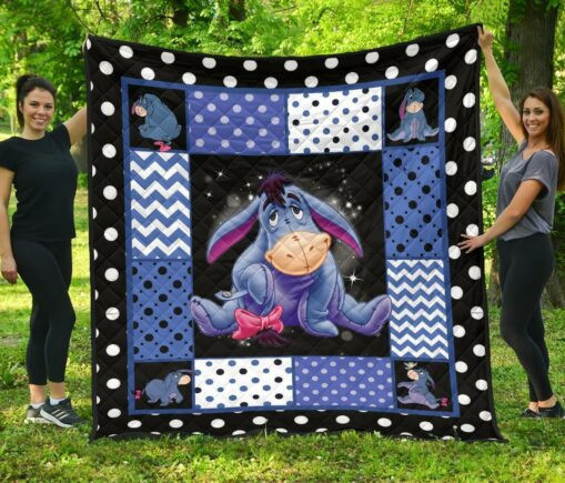 Eeyore Fleece Blanket Quilt Blanket Cute For Cartoon Fan