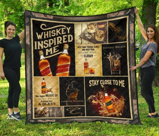Johnnie Walker Fleece Blanket Quilt Blanket keypired Me Funny Gift