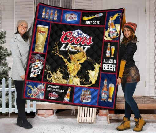 C Light Fleece Blanket Quilt Blanket All I Nee Beer Funny Gift