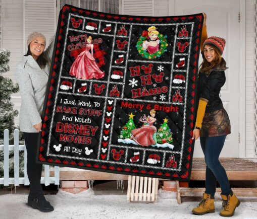 Merry C Pris Cinderella Fleece Blanket Quilt Blanket Gift