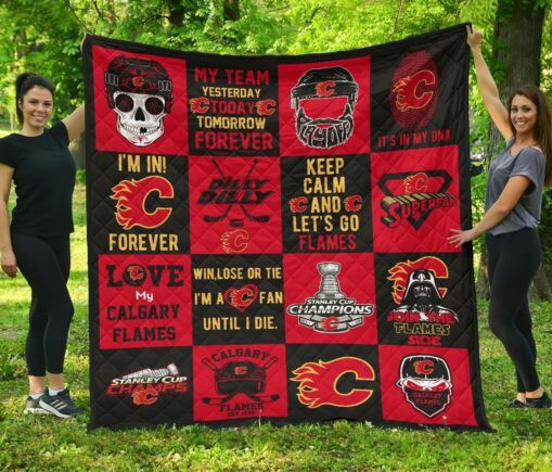 Fan Calgary Fl Fleece Blanket Quilt Blanket Amazing