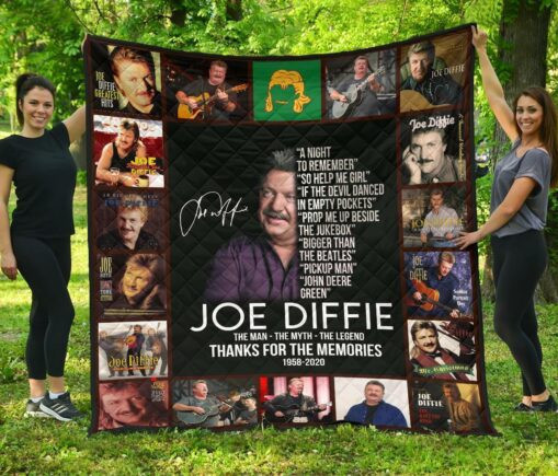 Joe Diffie Fleece Blanket Quilt Blanket Fan Gift Thank You For Your Memo
