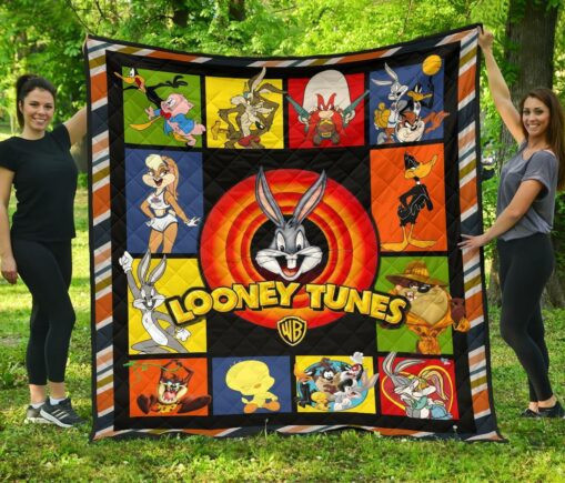 Looney T Fleece Blanket Quilt Blanket Cute For Fan