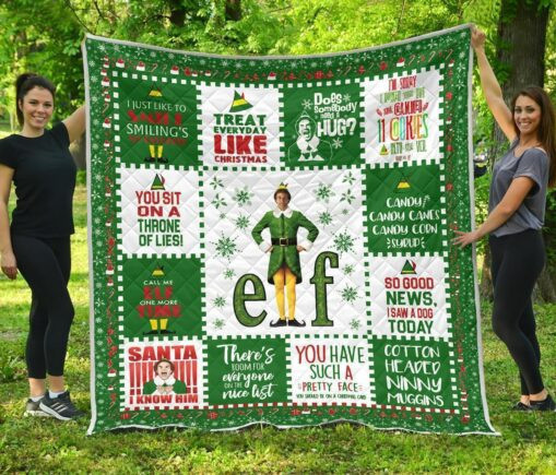 C Elf Fleece Blanket Quilt Blanket Funny