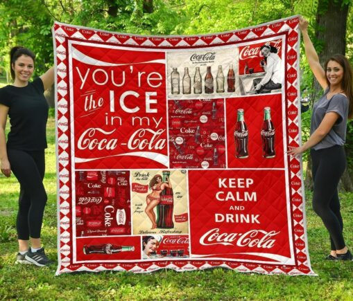 Funny Coca-cola Fleece Blanket Quilt Blankoft Drink Lover