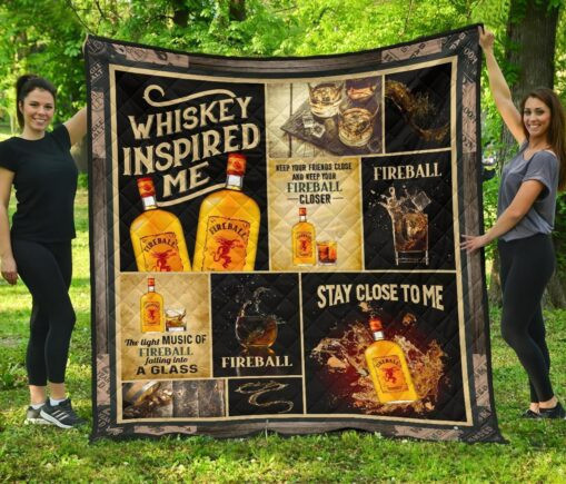Fireball Fleece Blanket Quilt Blanket keypired Me Funny