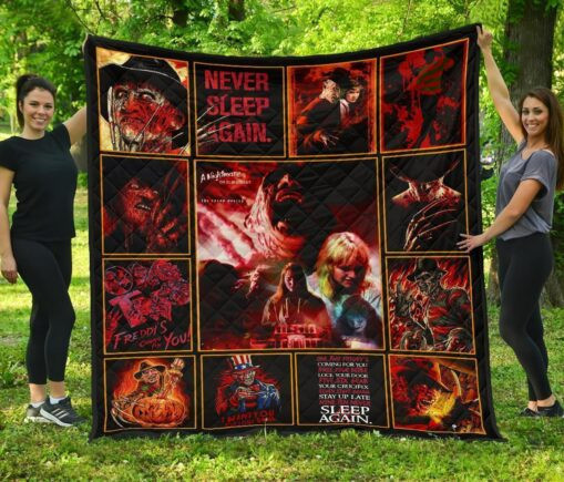 Nevleep Again Nightmare Fleece Blanket Quilt Blanket Funny