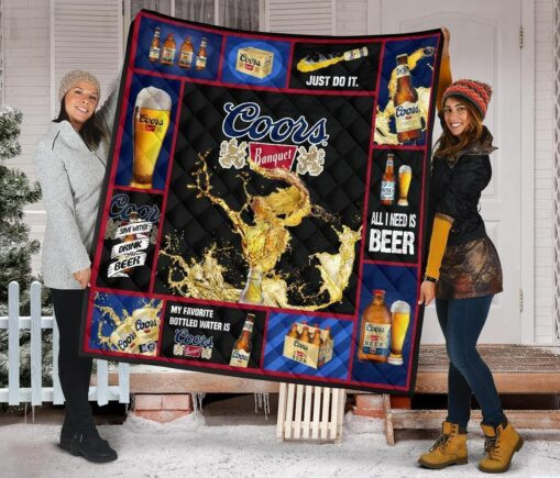 C Banquet Fleece Blanket Quilt Blanket All I Nee Beer