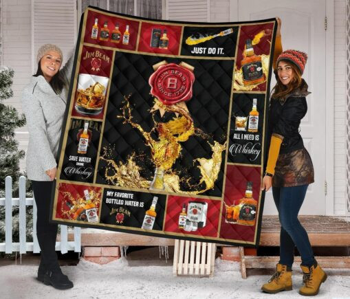 Jim Beam Fleece Blanket Quilt Blanket All I Nee ky