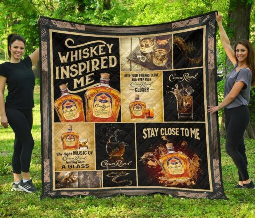 Crown Royal Fleece Blanket Quilt Blanket keypired Me Funny