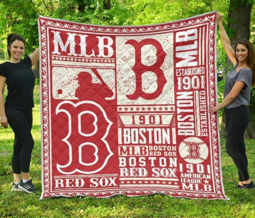 Boston Rox Fleece Blanket Quilt Blanket For Fan