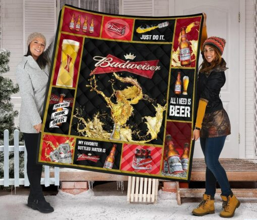 Buder Fleece Blanket Quilt Blanket Funny Beer Lover