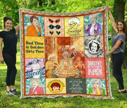 The Golden G Fleece Blanket Quilt Blanket Bedding Decor Idea