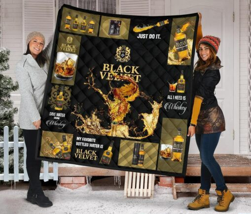 Black Velvet Fleece Blanket Quilt Blanket All I Nee ky