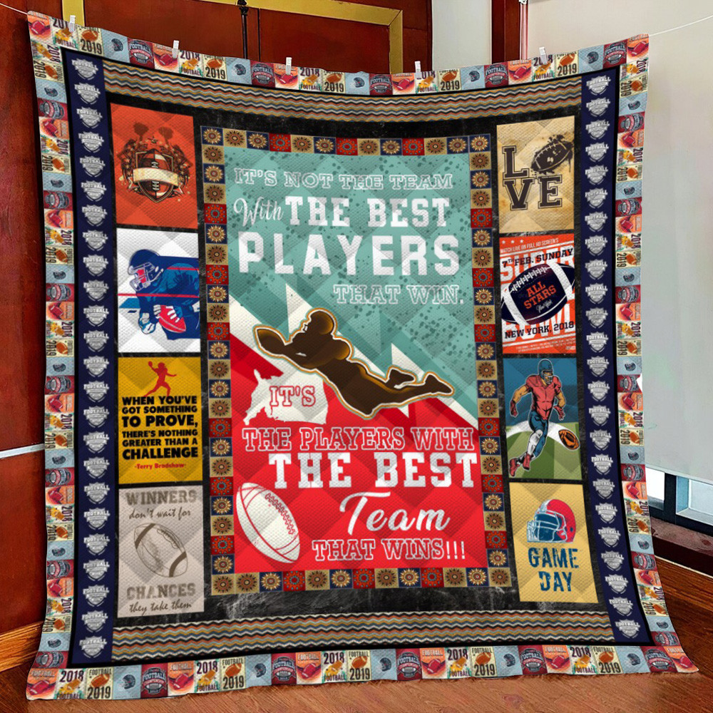 Football #1109-10 To Blanketfleece Blanket Quilt Blanket For Bed