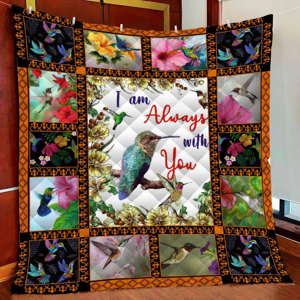 I Am Al With You Hummingbird Fleece Blanket Quilt Blanket