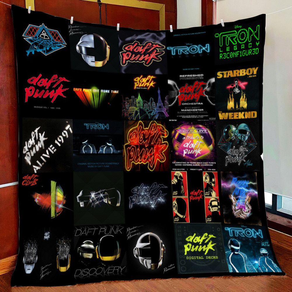 Daft Punk Fleece Blanket Quilt Blanket