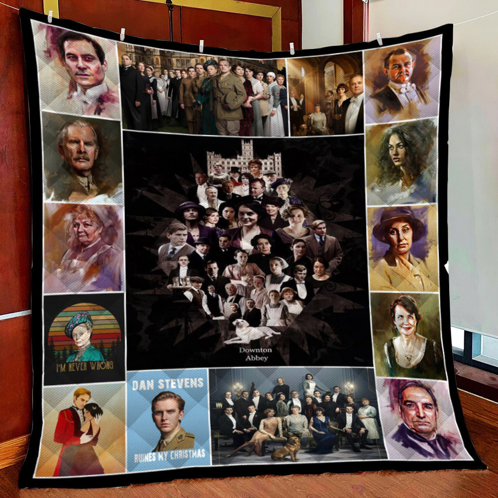 Downton Abbey Collage Fleece Blanket Quilt Blanket