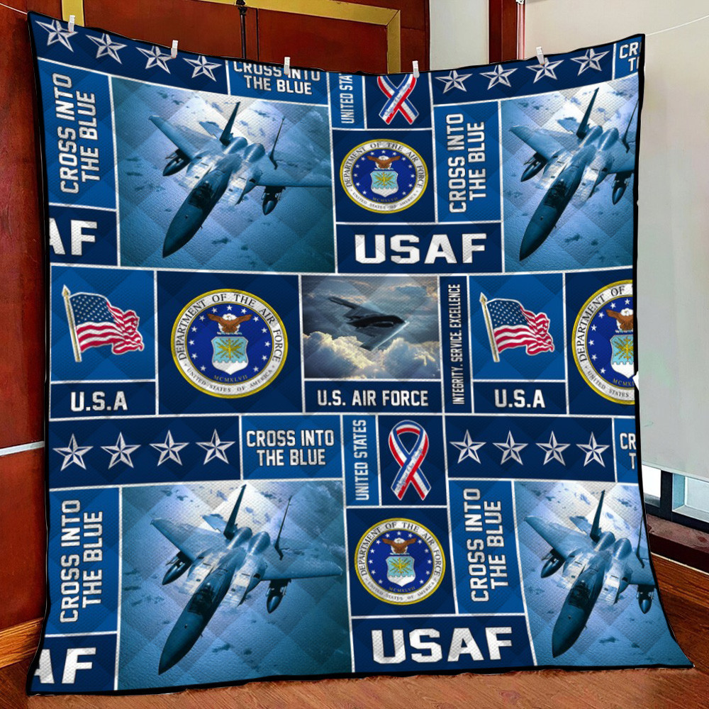Us Air Force 1 Fleece Blanket Quilt Blanket