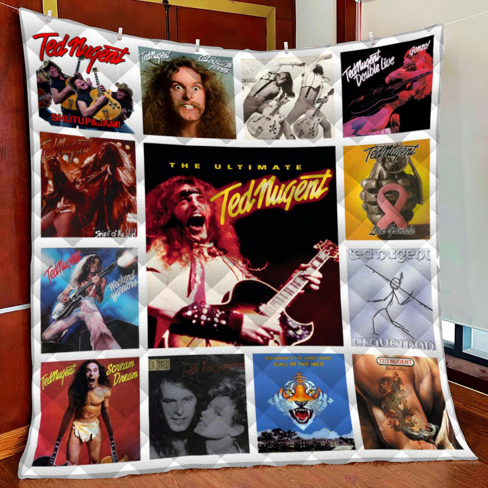 Ted Nugent Fleece Blanket Quilt Blanket