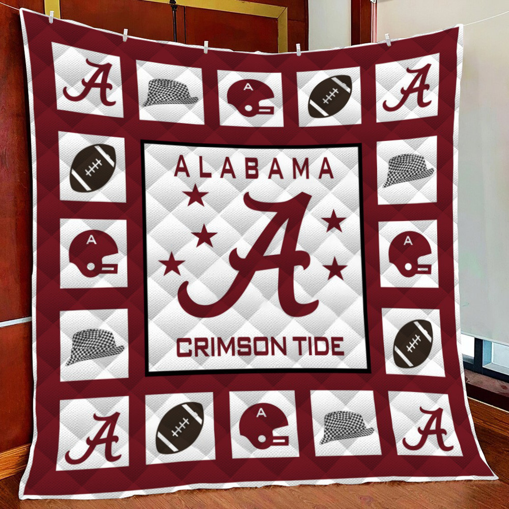 Alabama Con Tide Ver2 Fleece Blanket Quilt Blanket