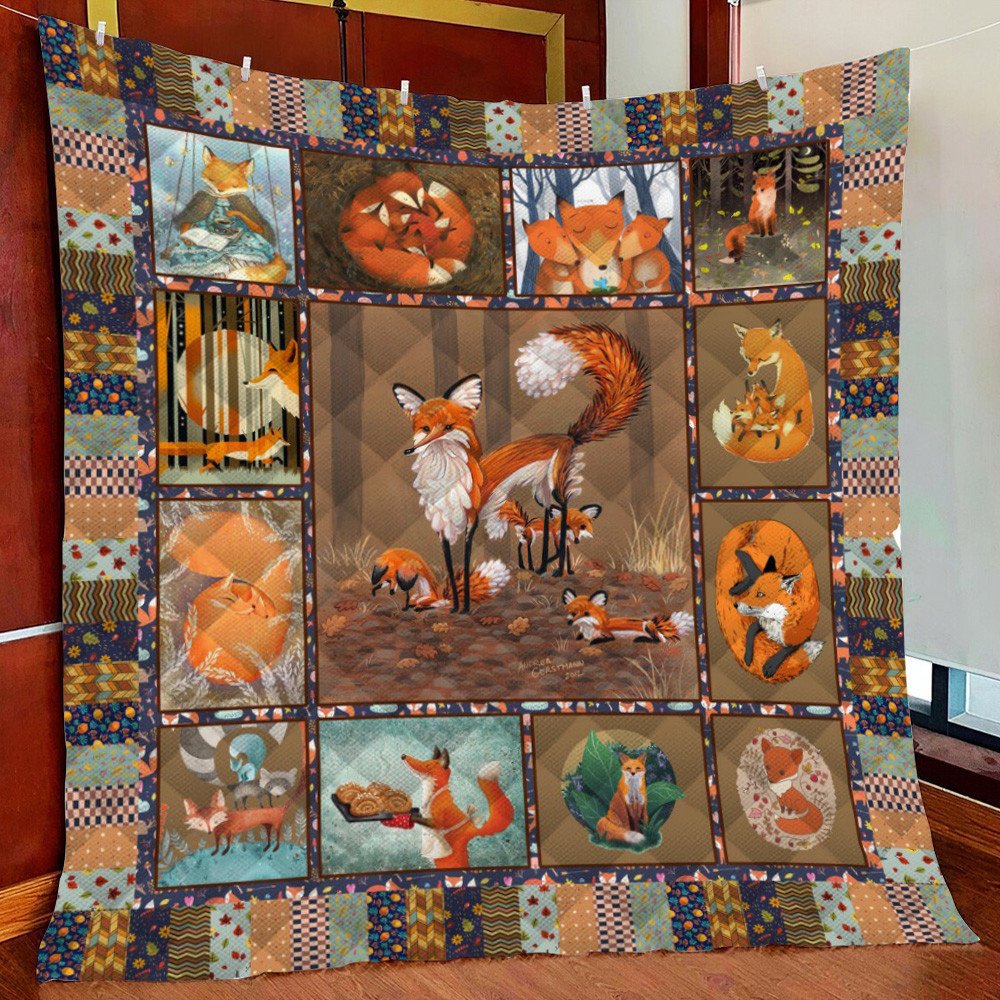 Fox In The Ft Fleece Blanket Quilt Blanket