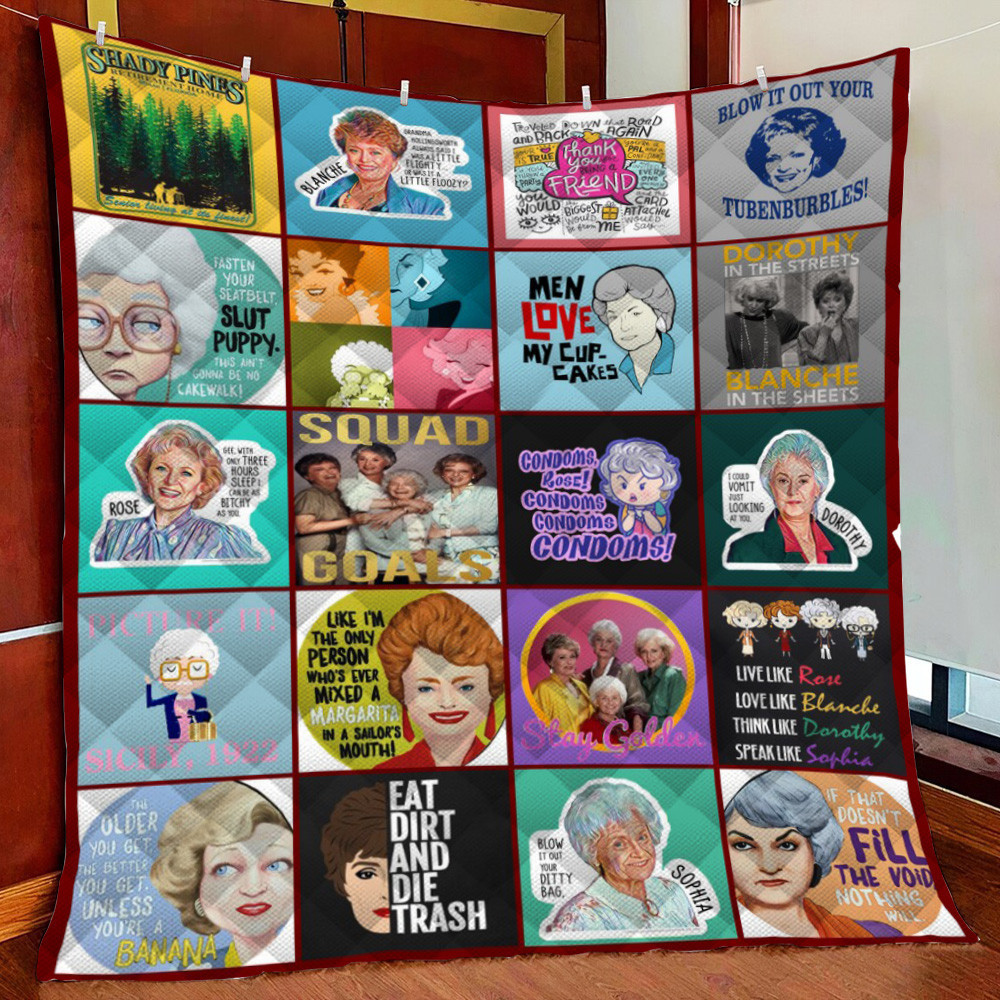 Golden G Quote Fleece Blanket Quilt Blanket