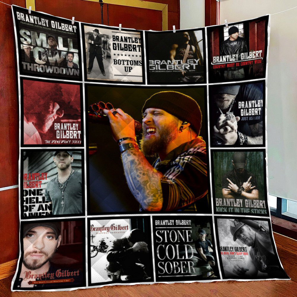 Brantley Gilbert Fleece Blanket Quilt Blanket