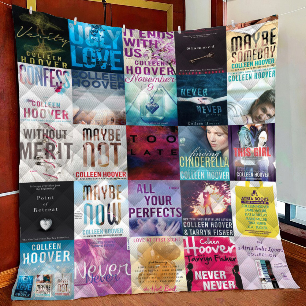 Colleen Hoover B Fleece Blanket Quilt Blanket