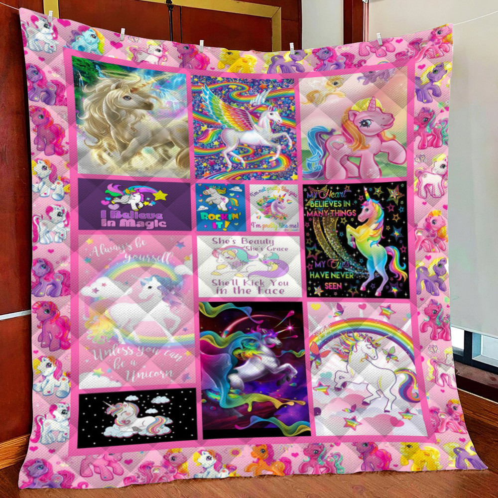Magical Unicorn Fleece Blanket Quilt Blanket