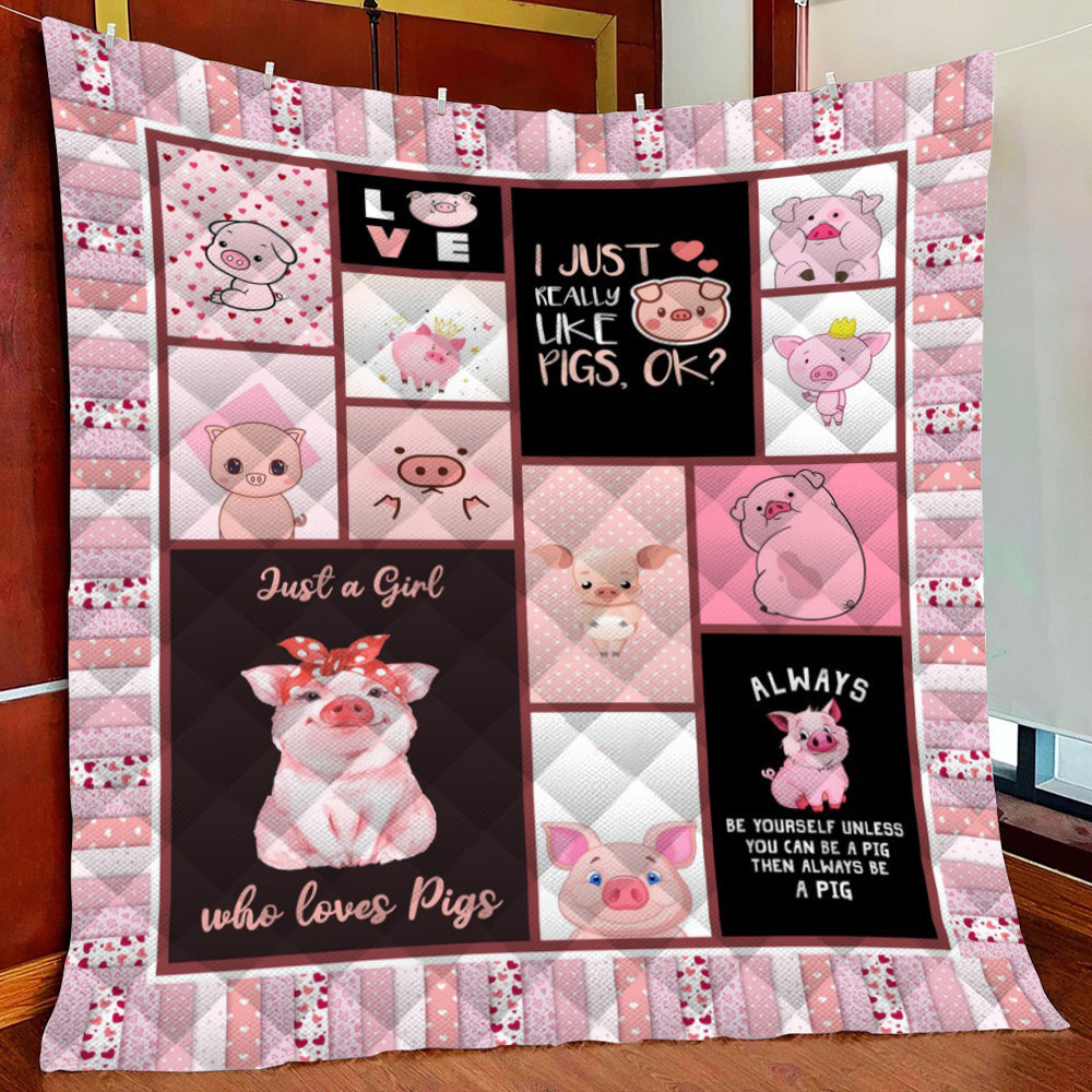 Just A Girl Who L Fleece Blanket Quilt Blanket