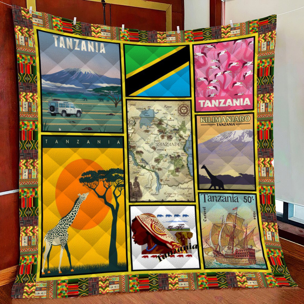 Tanzania Fleece Blanket Quilt Blanket