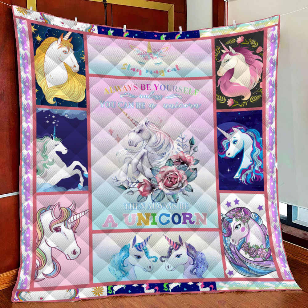 Al Be Unicorn Fleece Blanket Quilt Blanket