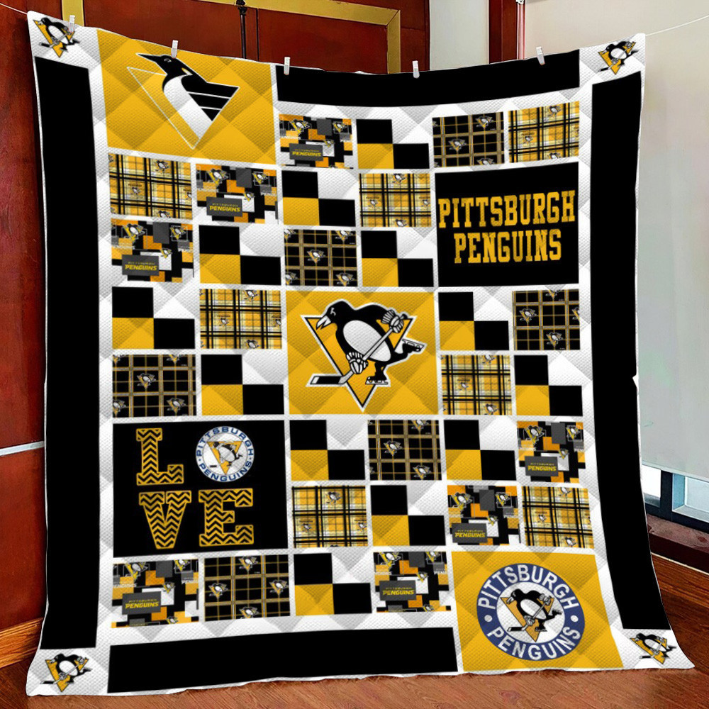Pburgh Peng Ver1 Fleece Blanket Quilt Blanket