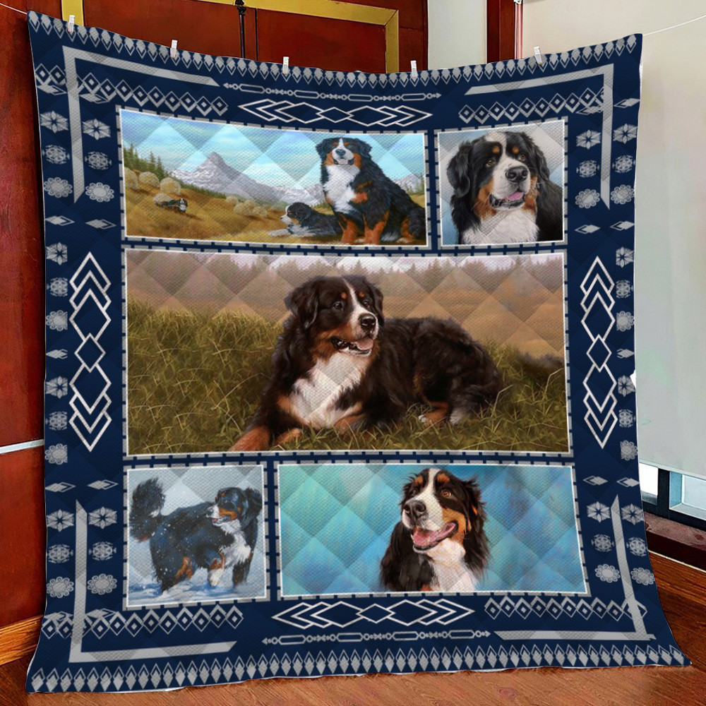 Bee Mountain Dog 6 Fleece Blanket Quilt Blanket