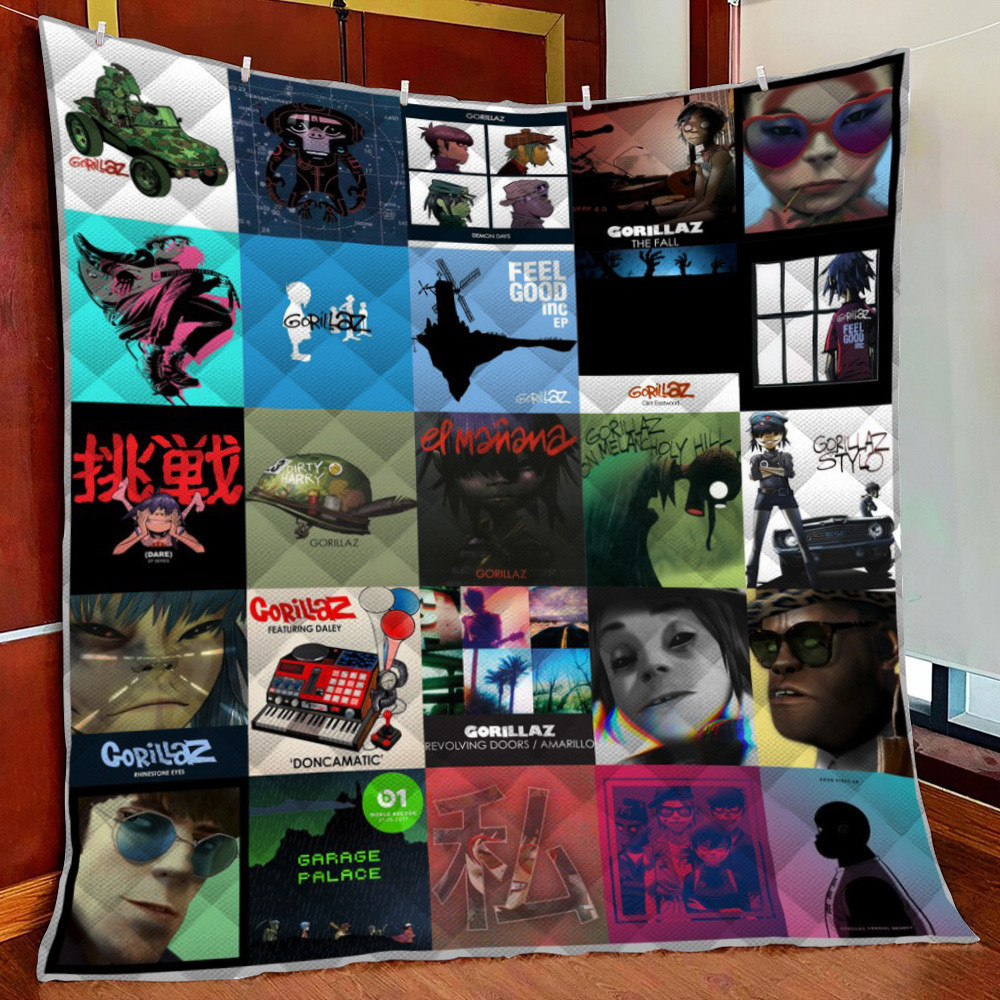 Gorillaz Fleece Blanket Quilt Blanket For Bed
