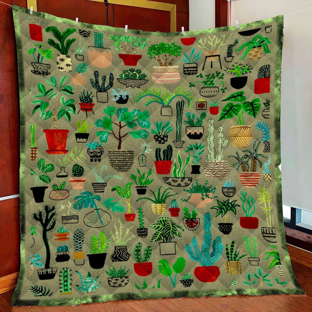 Garden 1 Fleece Blanket Quilt Blanket