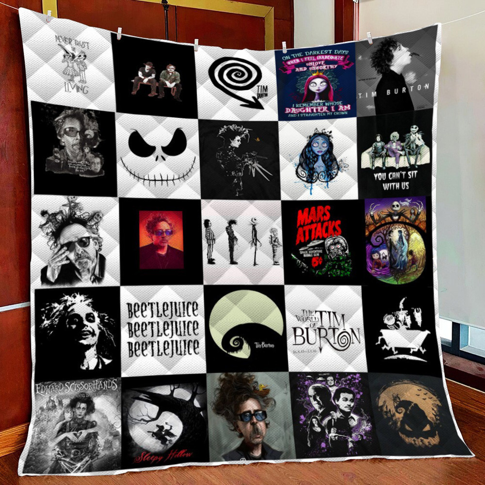 Tim Burton Fleece Blanket Quilt Blanket