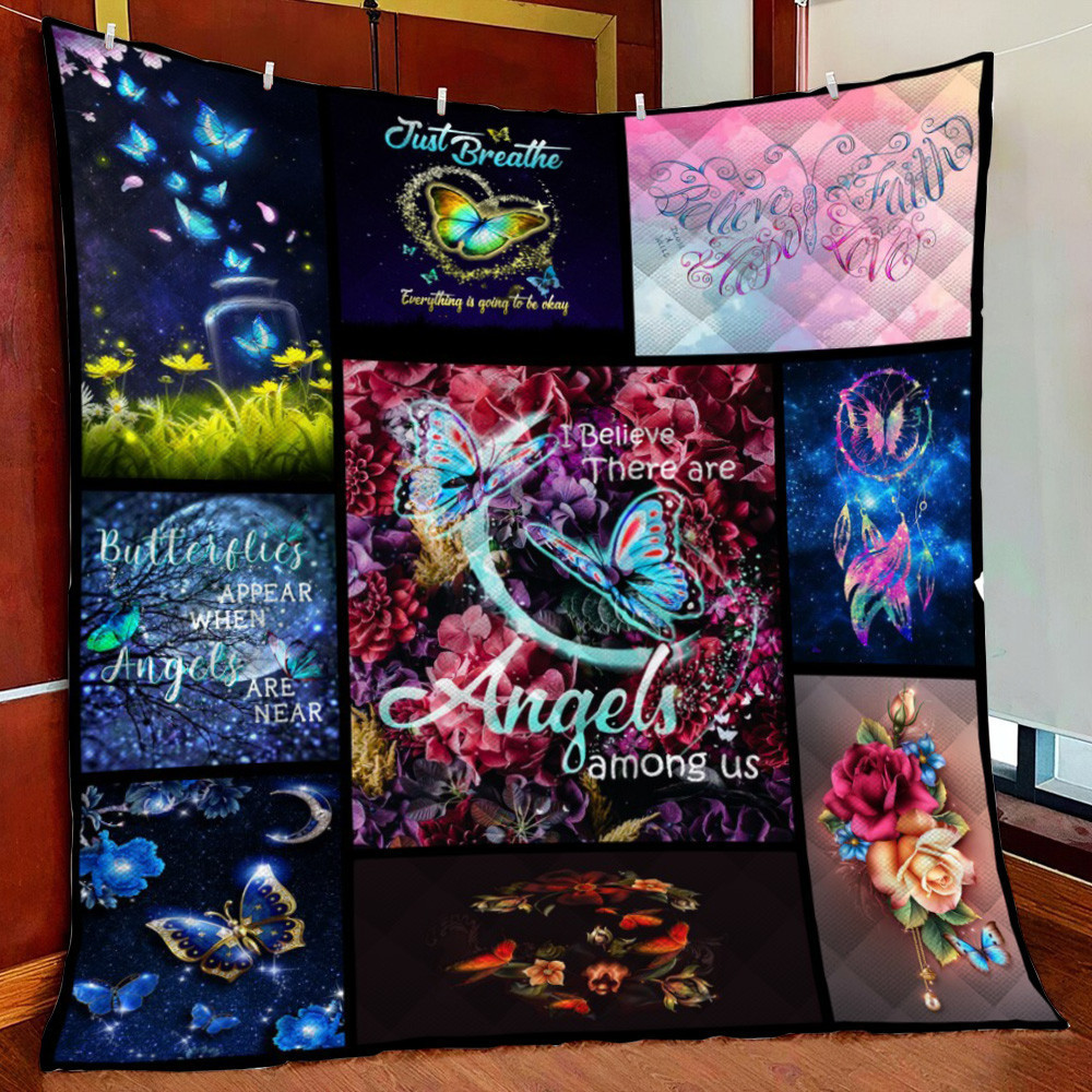 Butterfly Premium An Fleece Blanket Quilt Blanket