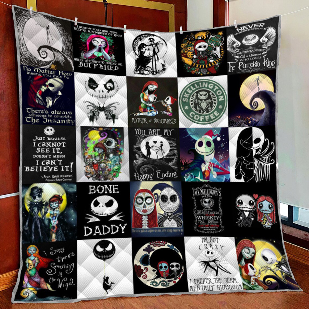 The Nightmare Before C Fleece Blanket Quilt Blanket