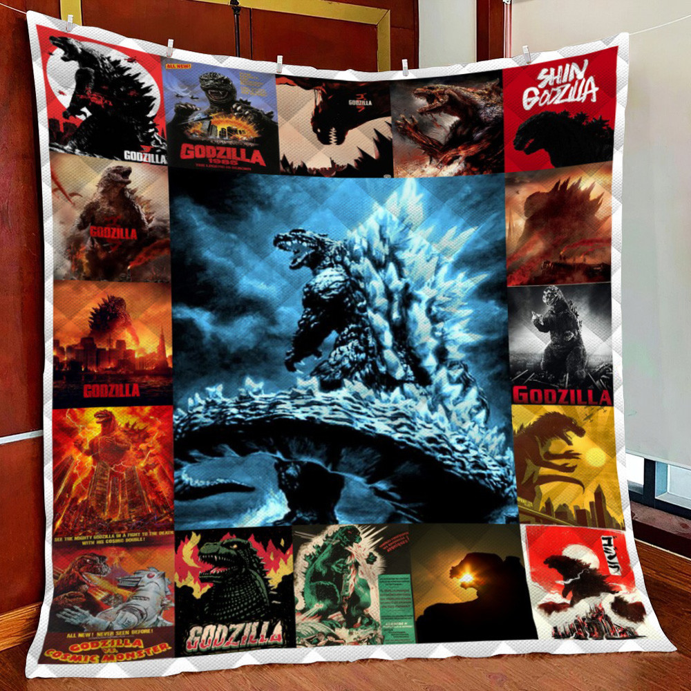 Godzilla Fleece Blanket Quilt Blanket For Bed