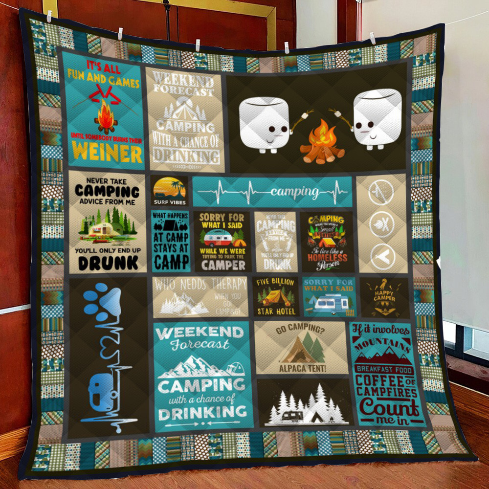 The Cam Fleece Blanket Quilt Blanket