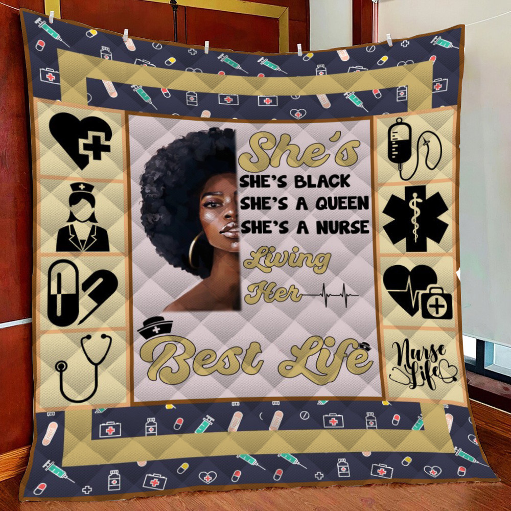 Black e Fleece Blanket Quilt Blanket