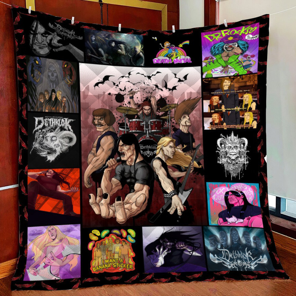 Metalocae Collage Fleece Blanket Quilt Blanket