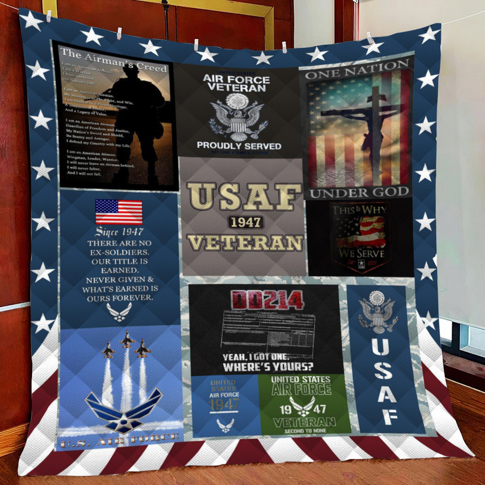 Us Air Force Fleece Blanket Quilt Blanket