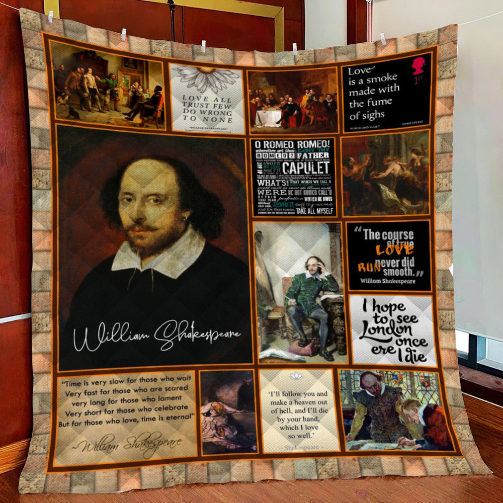 Willihpeare Fleece Blanket Quilt Blanket
