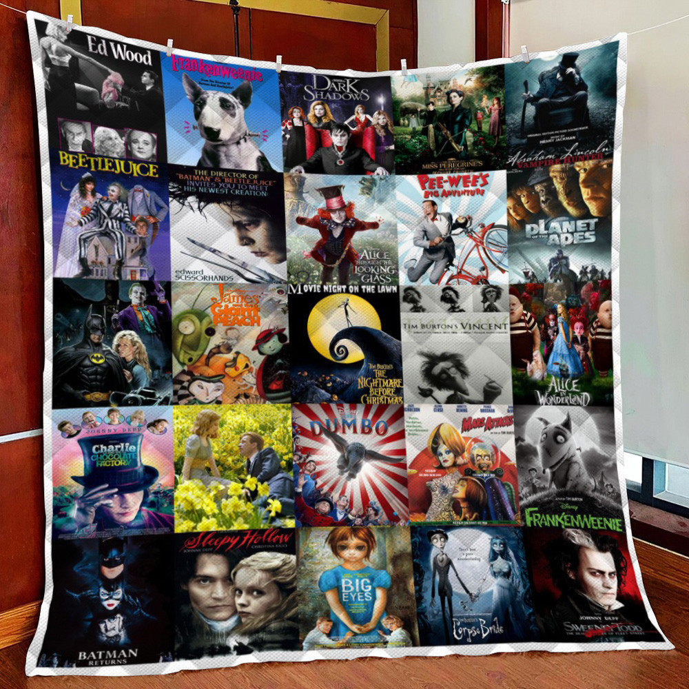 Tim Burton Mo Fleece Blanket Quilt Blanket